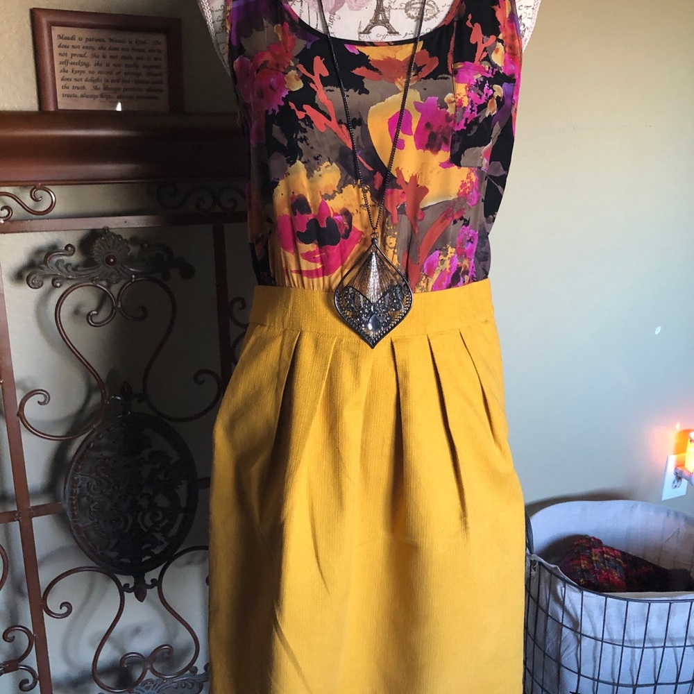 Tabitha Multicolored Silk Tank Dress